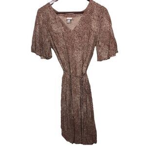 A New Day Giraffe Print Animal Short Sleeve Dress